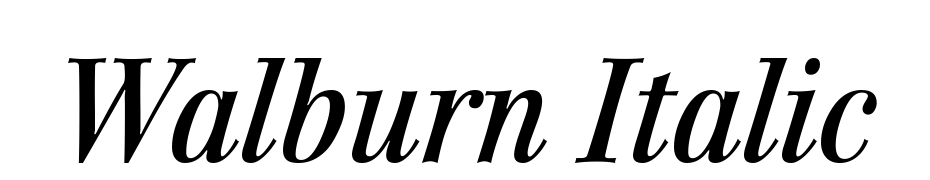 Walburn Italic Font Download Free